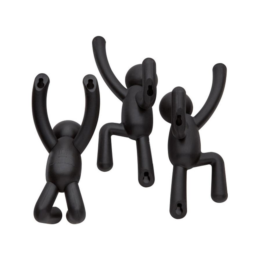 Umbra Buddy Wall Hooks (Set of 3) Black Black