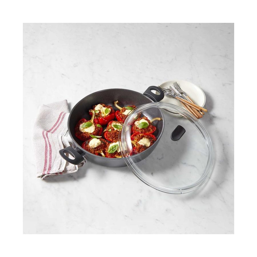 Essteele Per Benessere Covered Sauteuse 32cm/5.7L Grey Grey