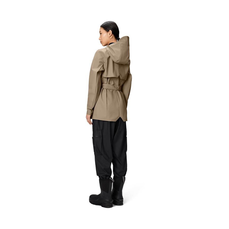 Rains Curve Jacket Beige M