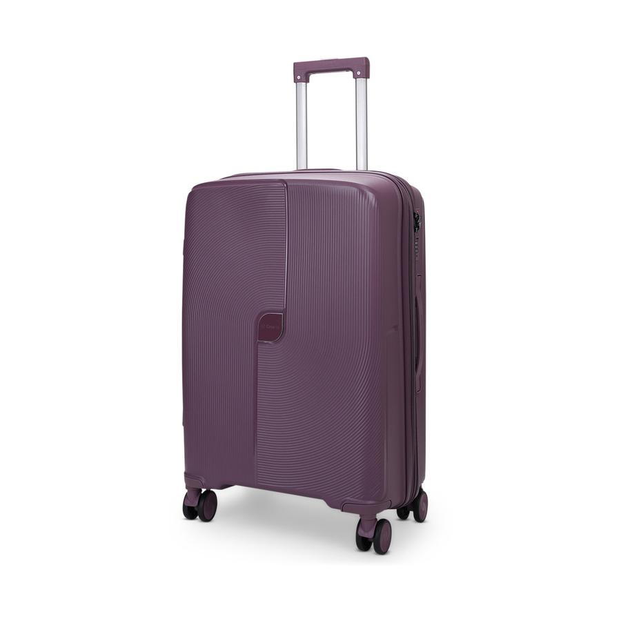 Caselite Aero 65cm Hardside Checked Suitcase Purple Purple