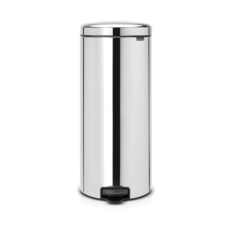 Brabantia NewIcon Pedal Bin (30L) Brilliant Steel Brilliant Steel