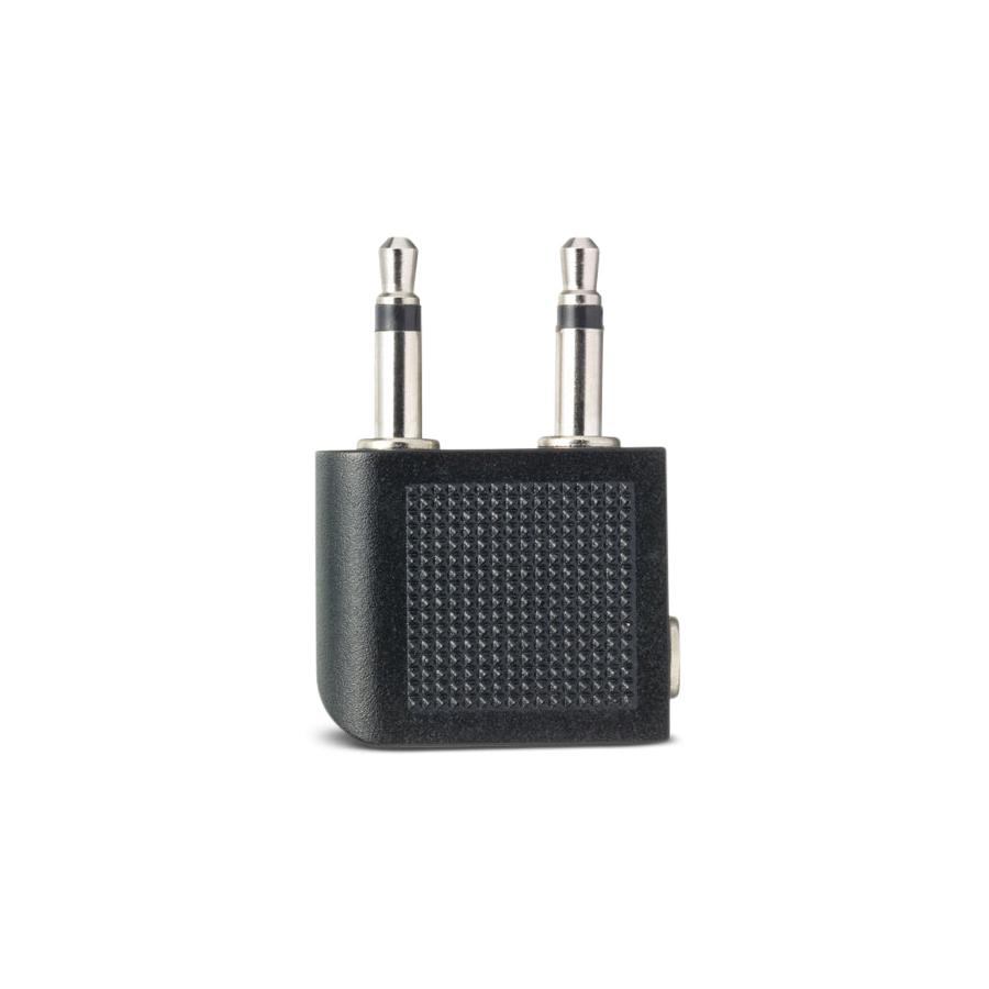 Go Travel Airline Headphone Adapter Black Black