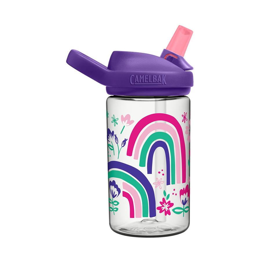 Camelbak 14oz (400ml) Eddy+ Kids Tritan Renew Drink Bottle Rainbow Floral Rainbow Floral