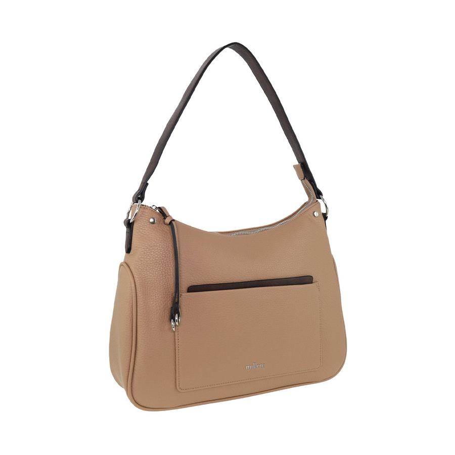 Milleni Elysia Ladies Vegan Leather Fashion Tote Bag Stone Stone