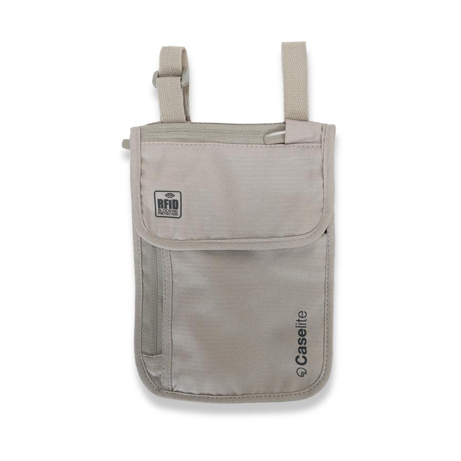 Caselite RFID Security Neck Pouch Beige Beige
