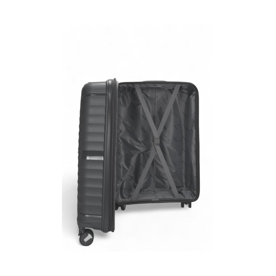 Nomad Aspire 65cm Hardside Checked Suitcase Dark Grey Dark Grey