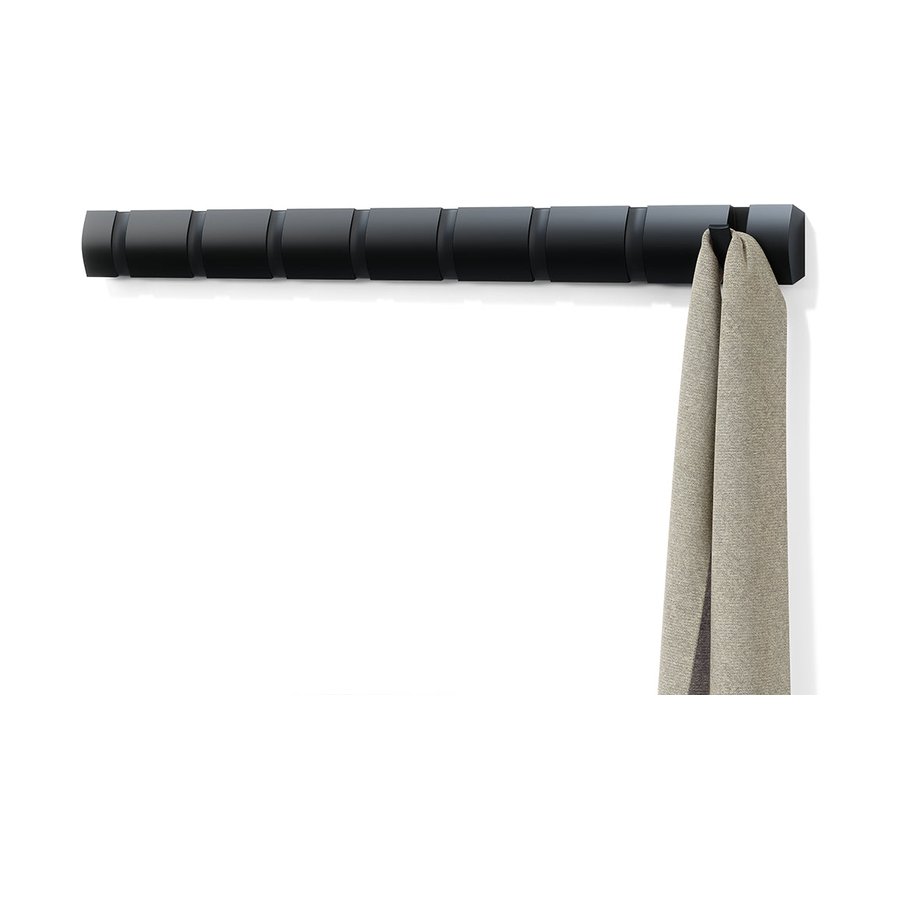 Umbra Flip 8 Wall Mounted Hook Black Black