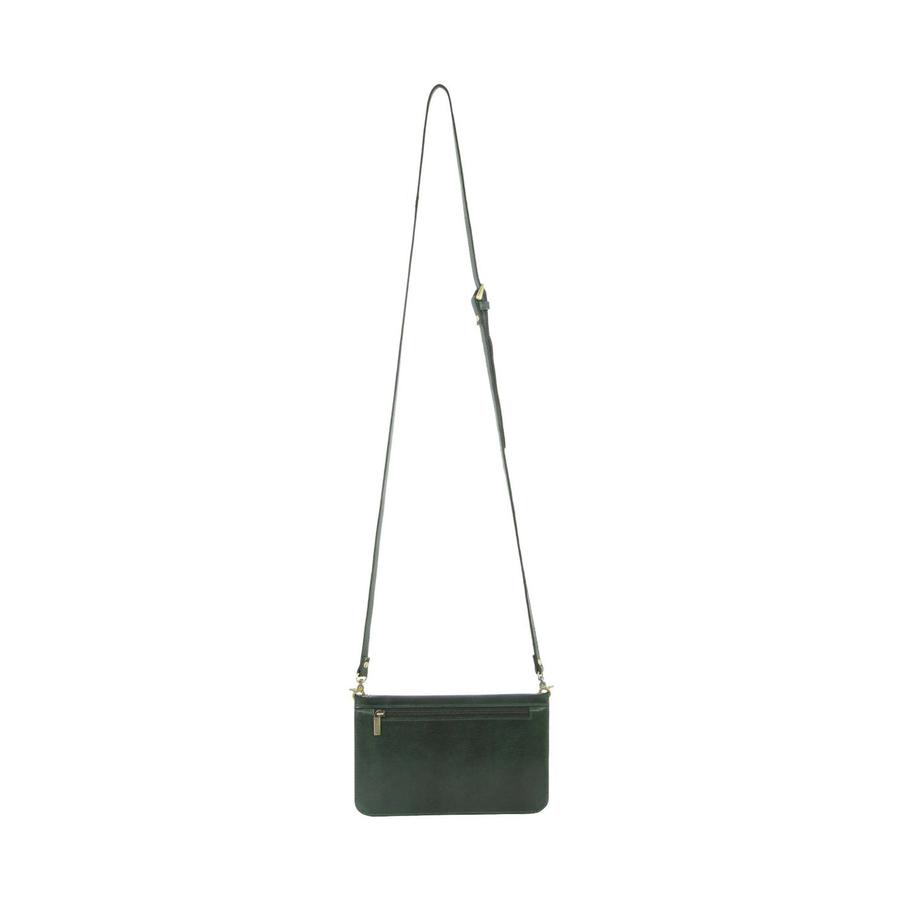 Pierre Cardin Piper Women's Italian Leather Crossbody Organiser Emerald Emerald