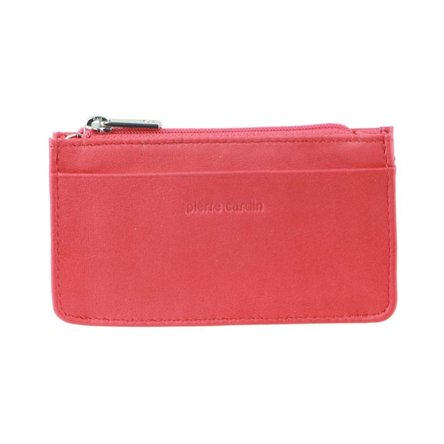 Pierre Cardin Nova Italian Leather Coin Purse Red Red
