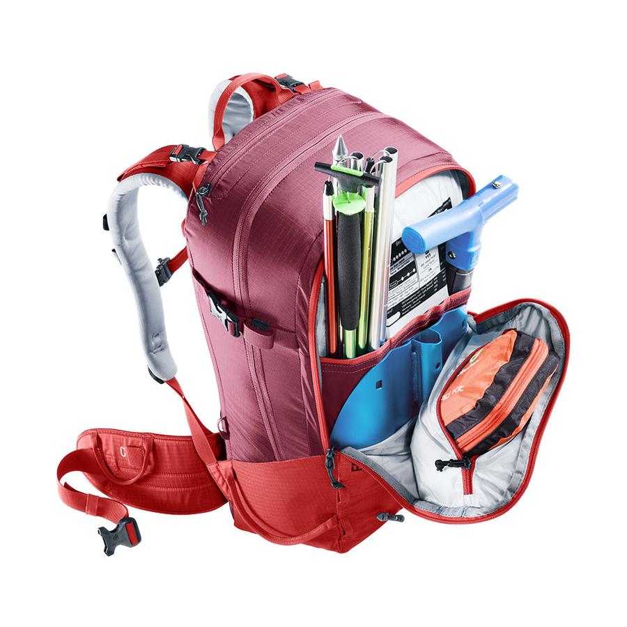 Deuter Freerider 28 SL Ski & Snow Backpack Currant-Maroon Currant-Maroon