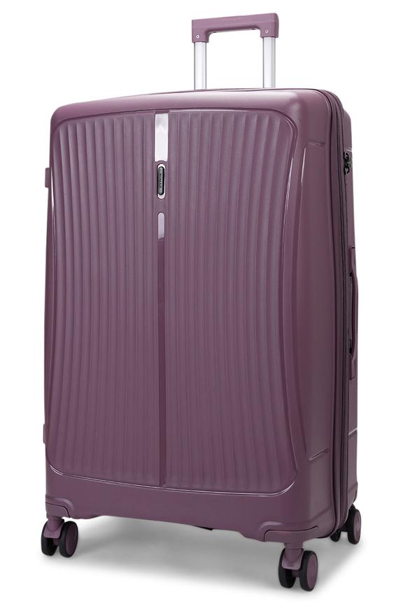 Caselite Quest 75cm Hardside Checked Suitcase Purple