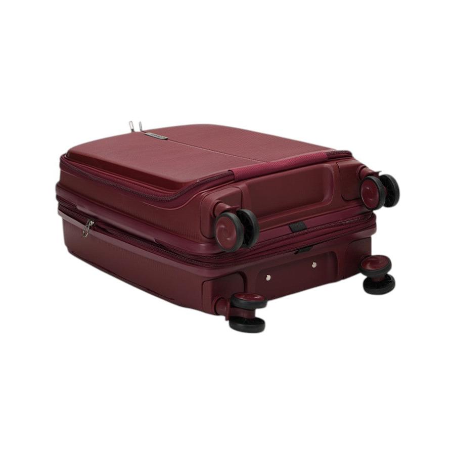 Caselite Venture 57cm Top Open Hardside Carry-On Suitcase Dark Red Dark Red