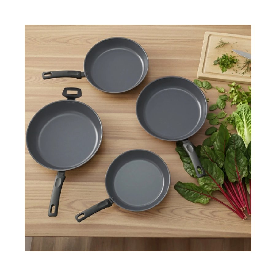 Raco Ceramic Essentials 24cm Nonstick Induction Frypan Black Black