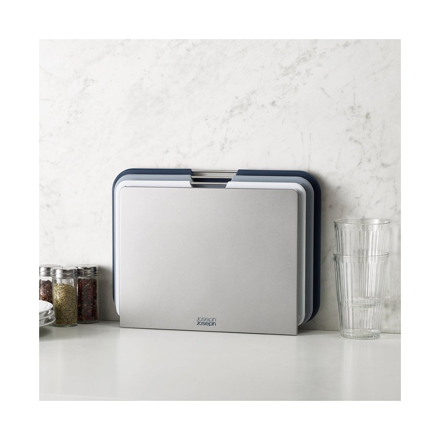 Joseph Joseph Nest Boards 3-Piece Large Chopping Board Set Grey Grey
