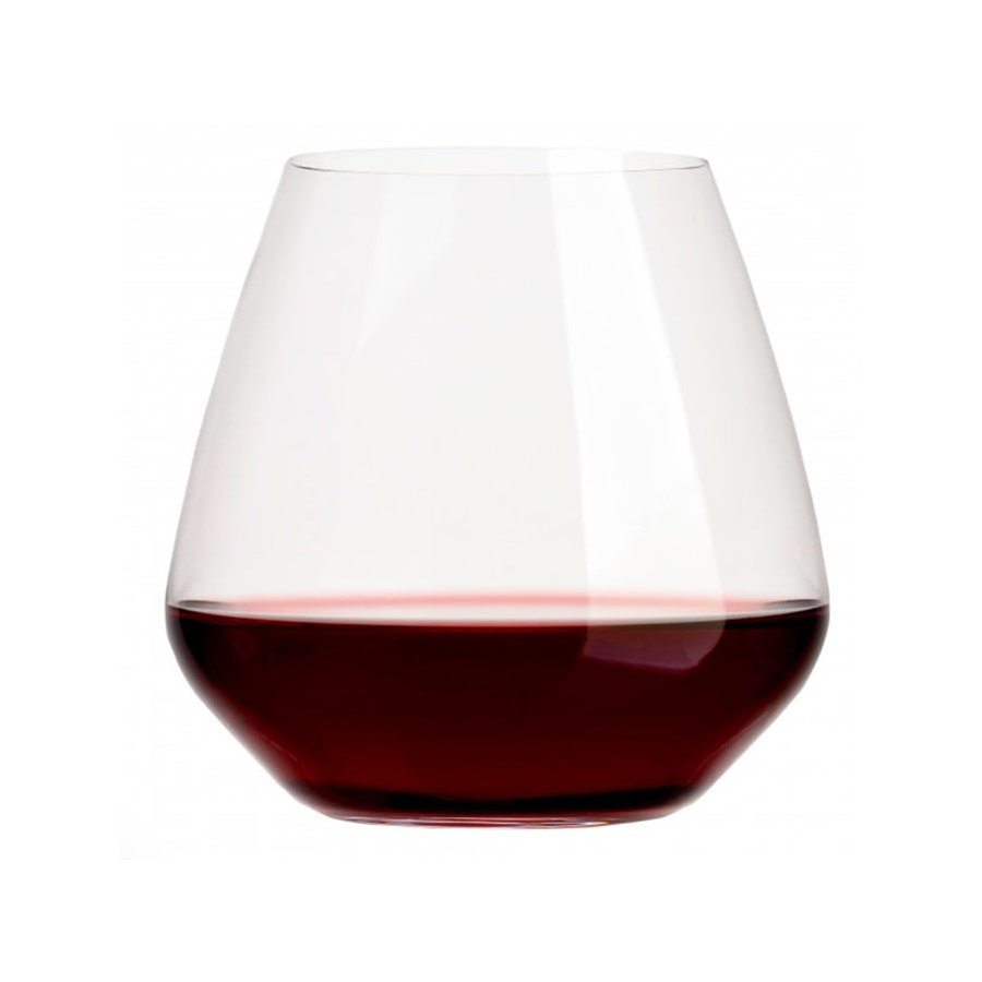 Luigi Bormioli Atelier 590ml Pinot Noir Stemless Wine Glass Set of 6 Clear Clear