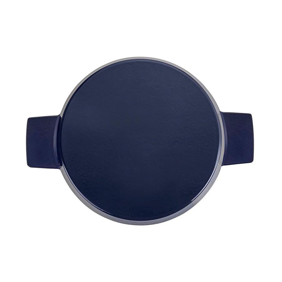 Stanley Rogers Cast Iron 28cm (6.5L) French Oven Grill Duo Midnight Blue Midnight Blue