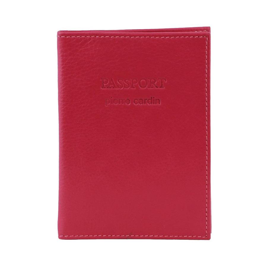 Pierre Cardin Orla Leather Passport Wallet Cover Fuchsia Fuchsia
