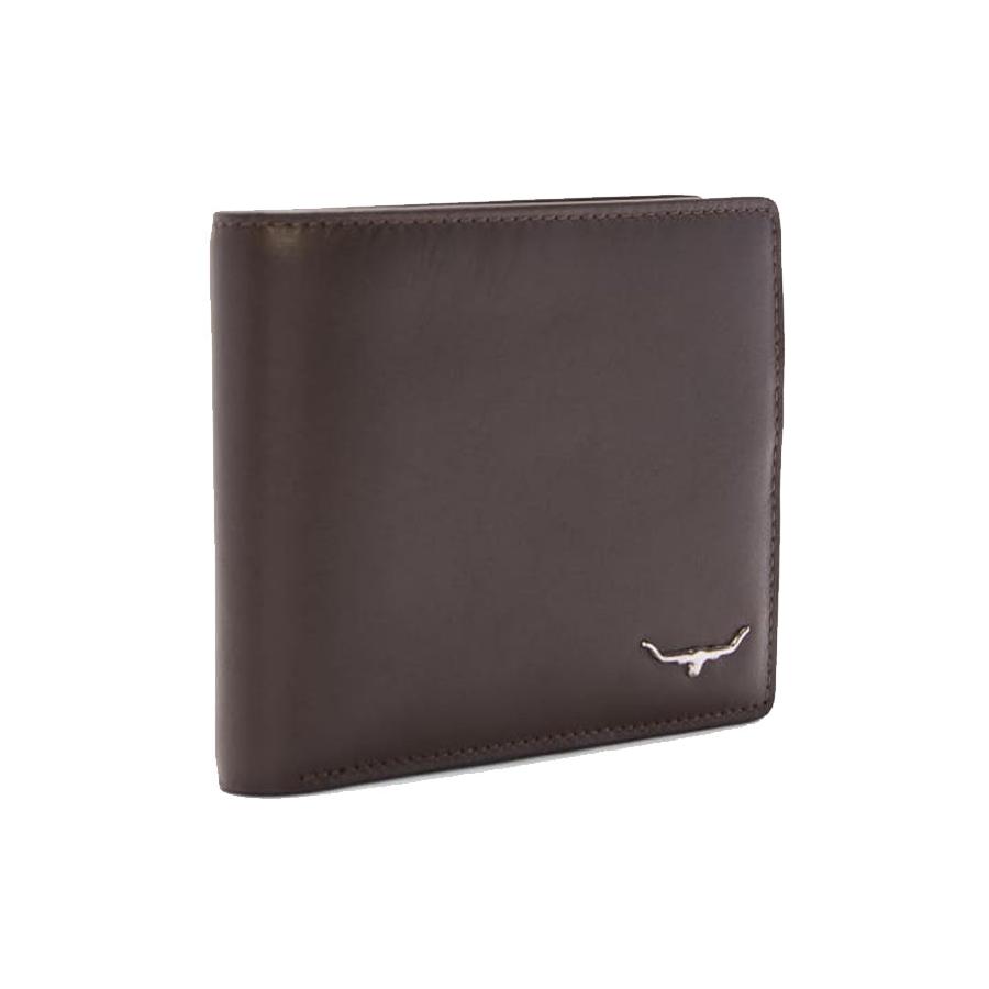 RM Williams City Slim Bifold Wallet Chocolate Chocolate
