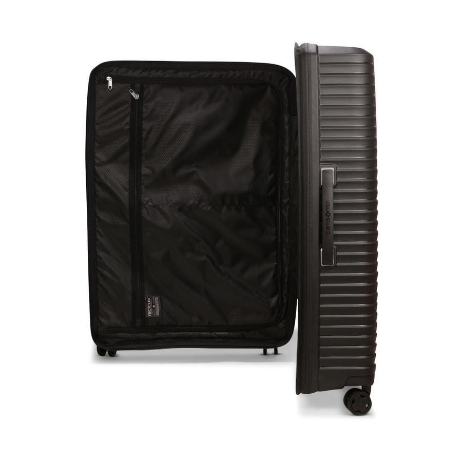 Samsonite Upscape 81cm Hardside Checked Suitcase Black Black
