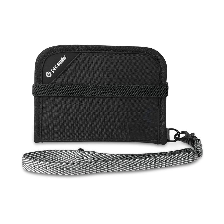 Pacsafe RFIDsafe V50 RFID Blocking Compact Wallet Black Black