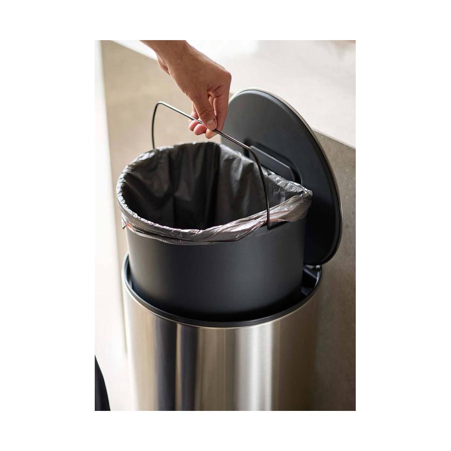 Joseph Joseph Arc 30L Easy Push Pedal Bin Stainless Steel Stainless Steel