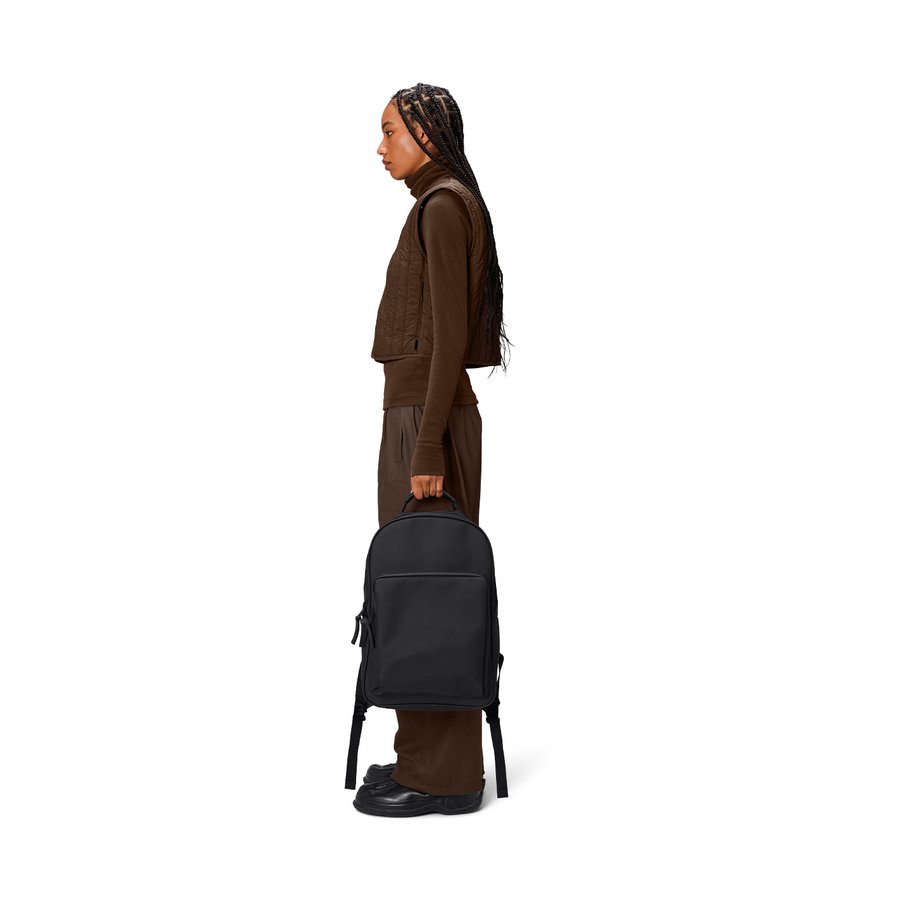Rains Book Daypack Large Black Black