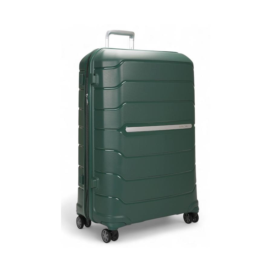Samsonite Oc2lite 75cm Hardside Checked Suitcase Hunter Green Hunter Green