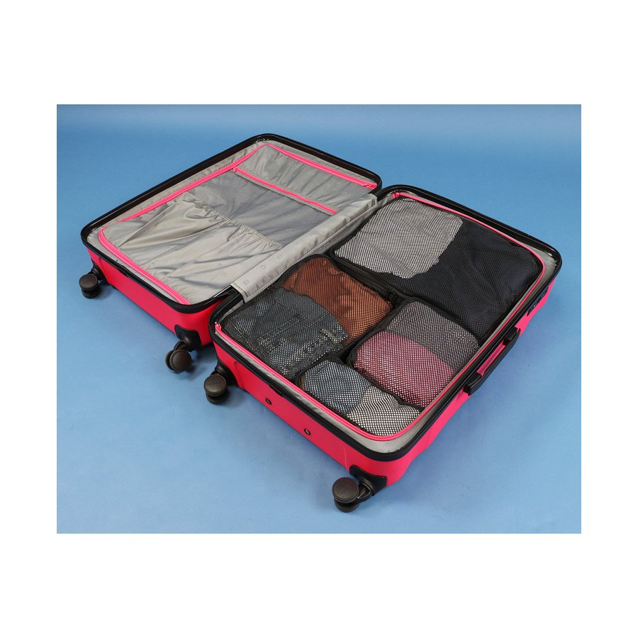 Explorer Square Packing Cube Set 6 Pack Black Black