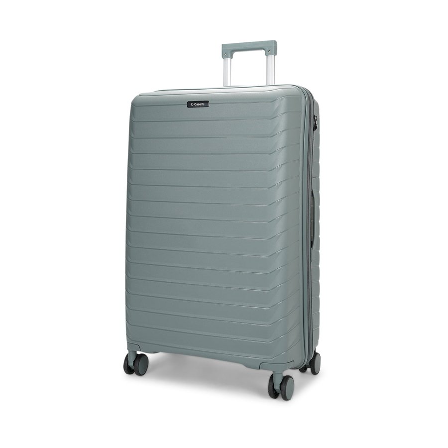 Caselite Expedition 56cm & 75cm Hardside Luggage Set Grey Green Grey Green