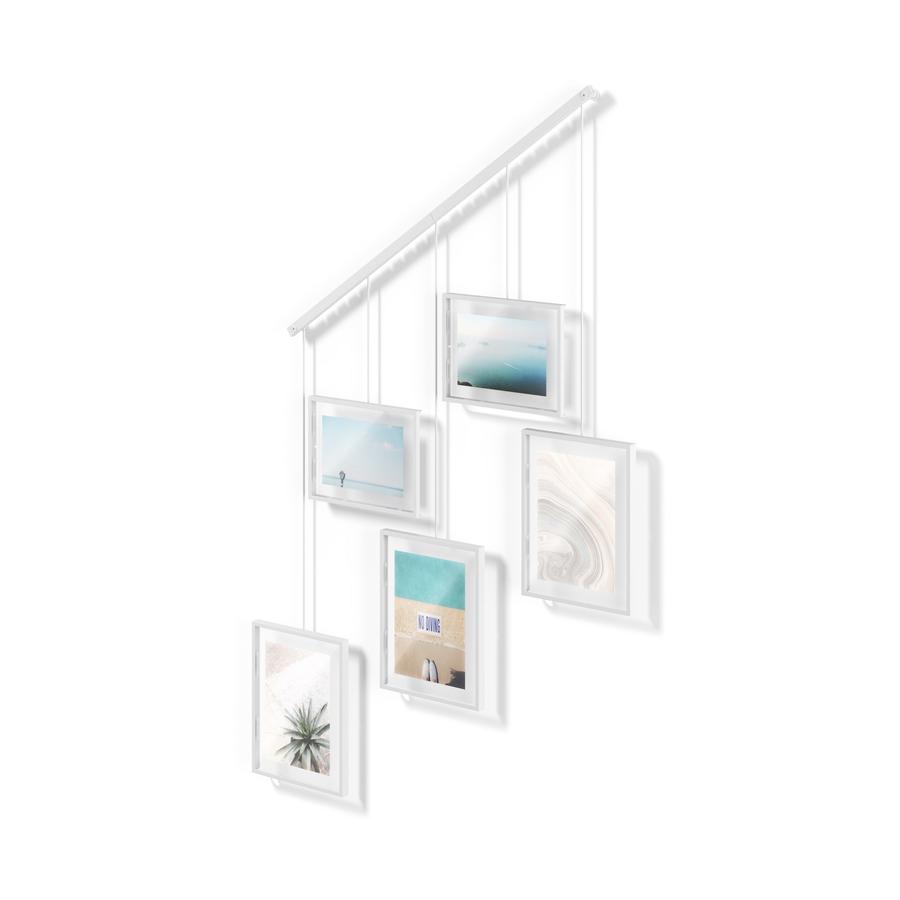 Umbra Exhibit Wall Picture Frames (Set of 5) White White