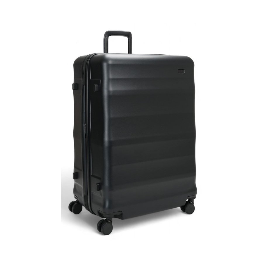 Explorer Luna-Air 74cm Hardside Checked Suitcase Black Black
