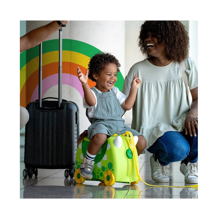 Trunki Dudley the Dinosaur Kids Suitcase Green Green
