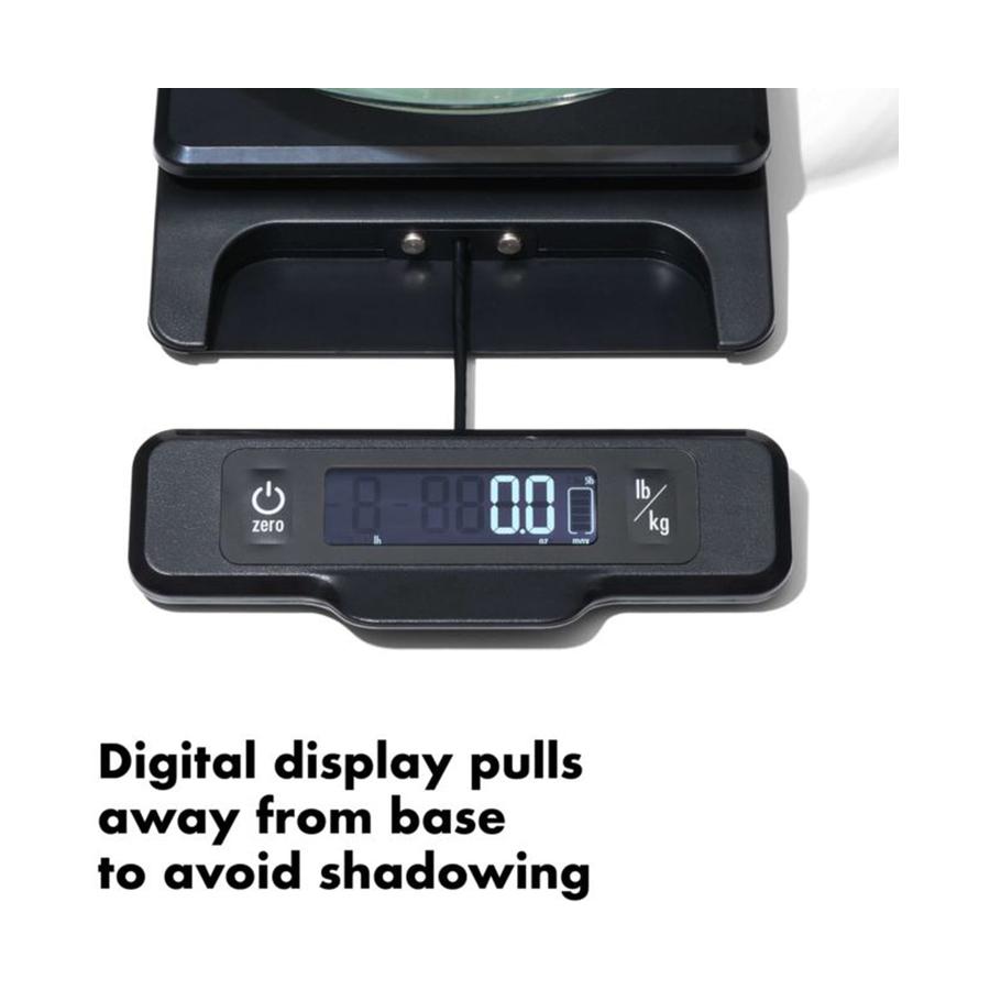 OXO Good Grips Food Scale with Pull-Out Display Black Black