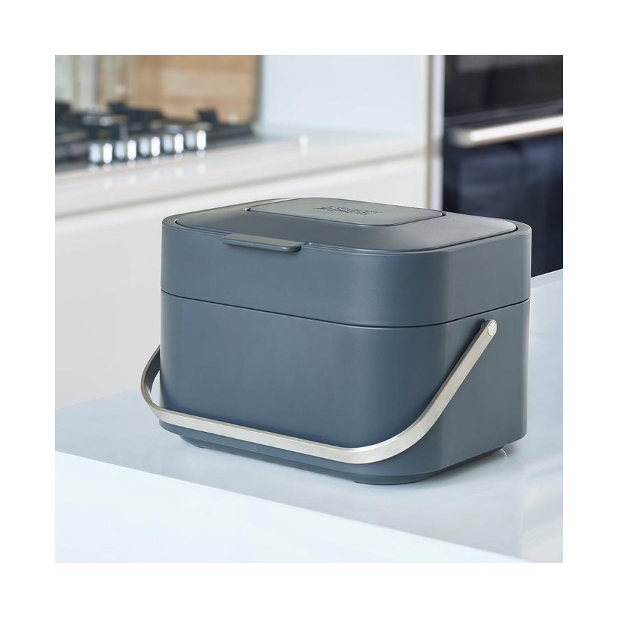 Joseph Joseph Stack 4L Food Waste Caddy Graphite Graphite