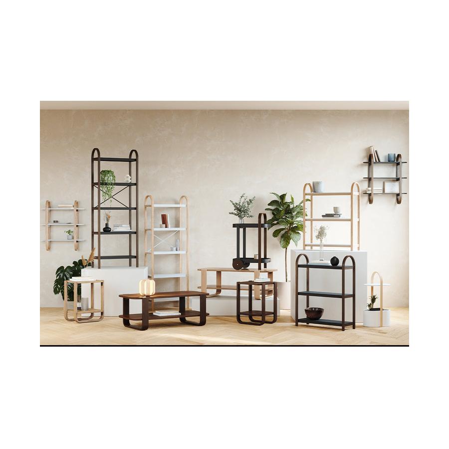 Umbra Bellwood Bar Serving Cart Black/Walnut Black/Walnut