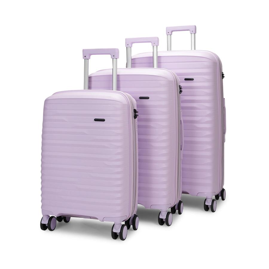 Nomad Discover 56cm, 65cm and 75cm Hardside Luggage Set Light Purple Light Purple
