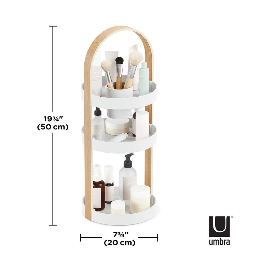 Umbra Bellwood Cosmetic Organiser White/Natural White/Natural
