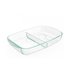 Pyrex Divided Glass 2.6L Baking Dish Clear