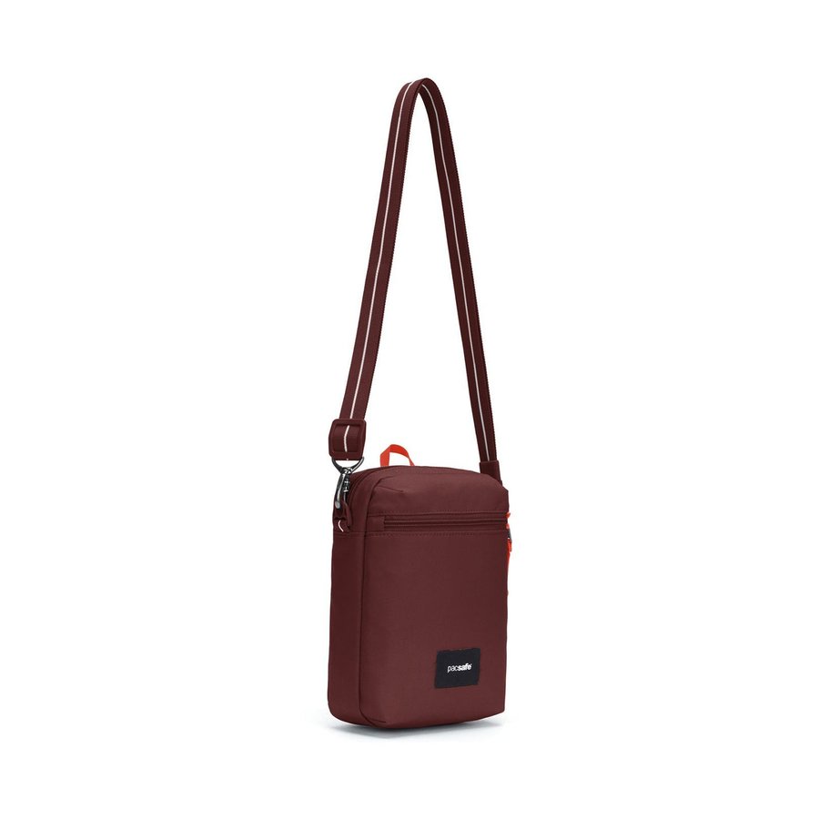 Pacsafe GO Anti-Theft Recycled Festival Crossbody Bag Garnet Red Garnet Red