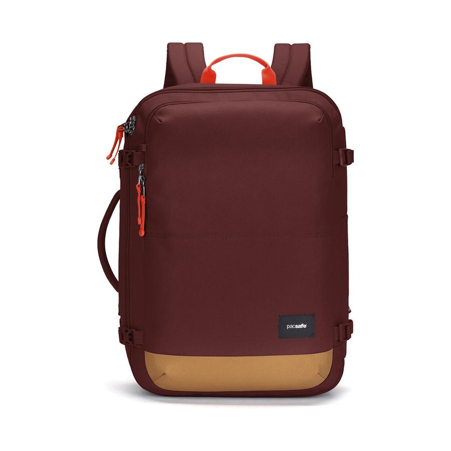 Pacsafe GO 34L Anti-Theft Recycled Carry-On Backpack Garnet Red Garnet Red