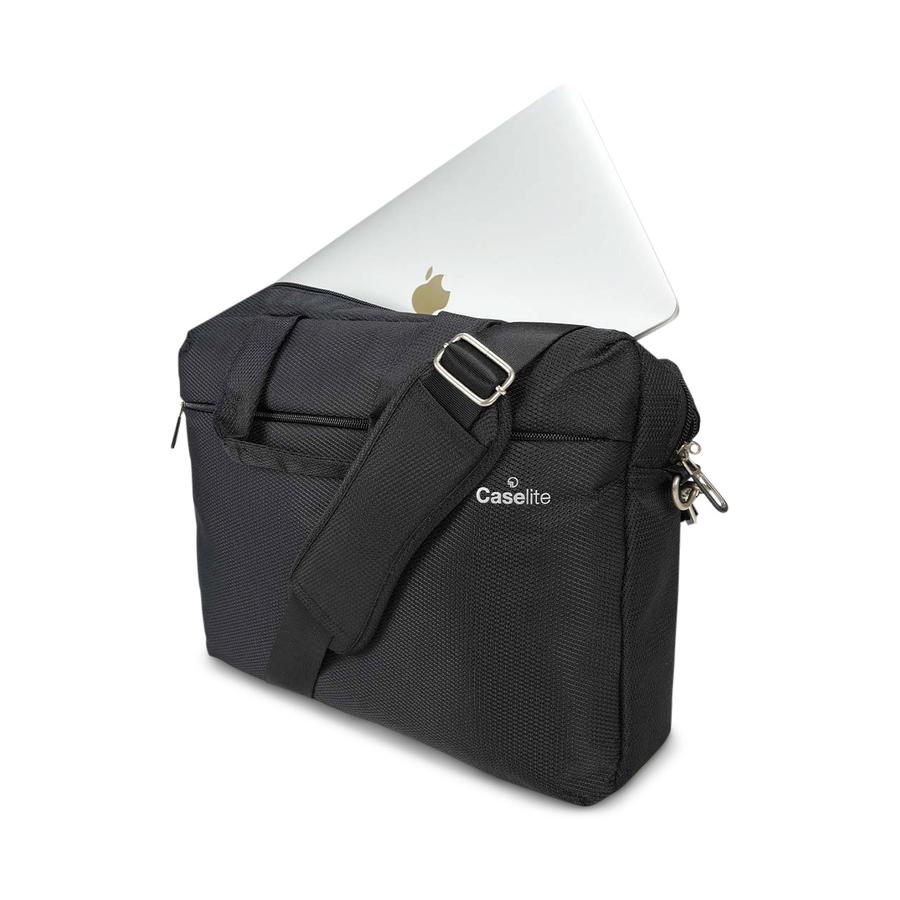 Caselite Ultra 55cm & 69cm Softside Luggage Set with Laptop Bag Black Black