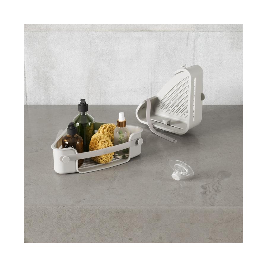 Umbra Flex Adhesive Corner Bin Grey Grey