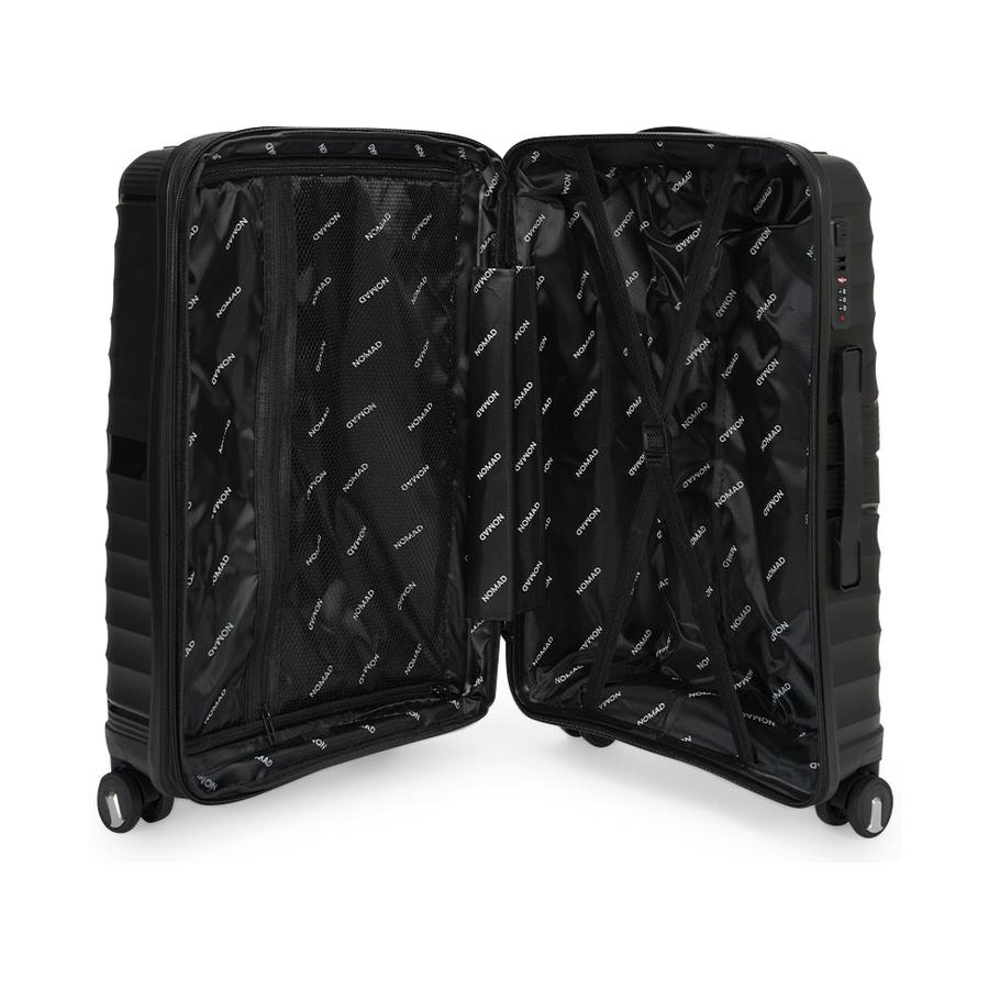 Nomad Aspire 65cm Hardside Checked Suitcase Black Black