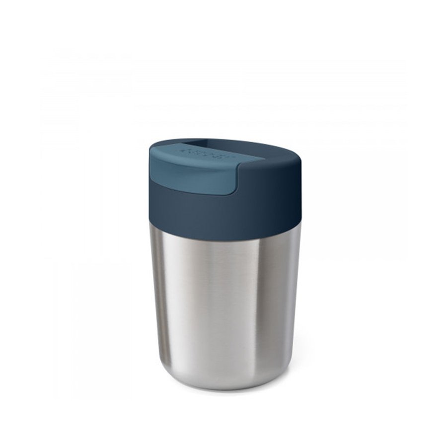 Joseph Joseph Sipp 340ml Steel Travel Mug with Hygienic Lid Anthracite Anthracite