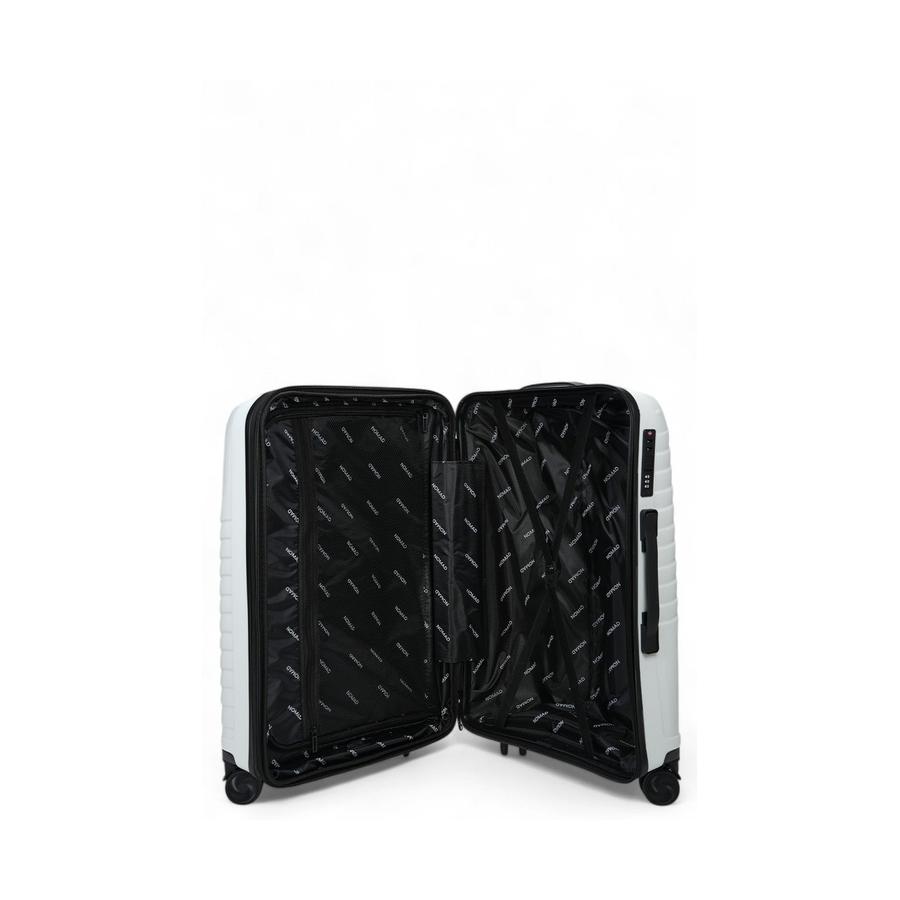 Nomad Journey 66cm Hardside Checked Suitcase White White