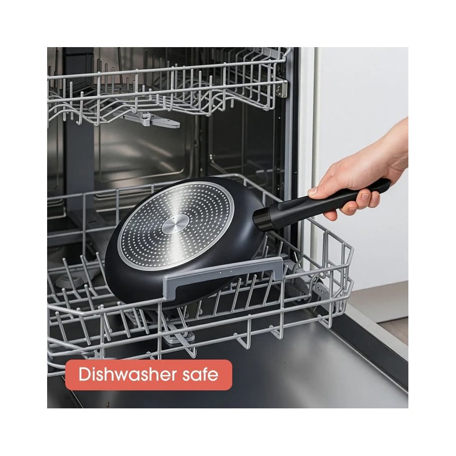 Raco Everyday Essentials 28cm Nonstick Induction Frypan Black Black
