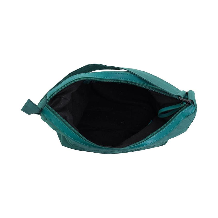 Pierre Cardin Claire Ladies Nylon Quilted Hobo Bag Green Green