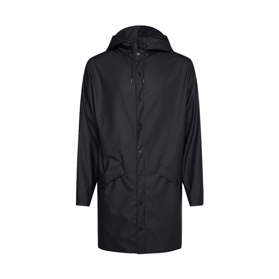 Rains Long Jacket Black XXL