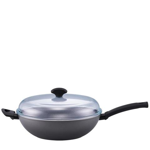 Essteele Per Benessere Covered Wok 32cm Grey