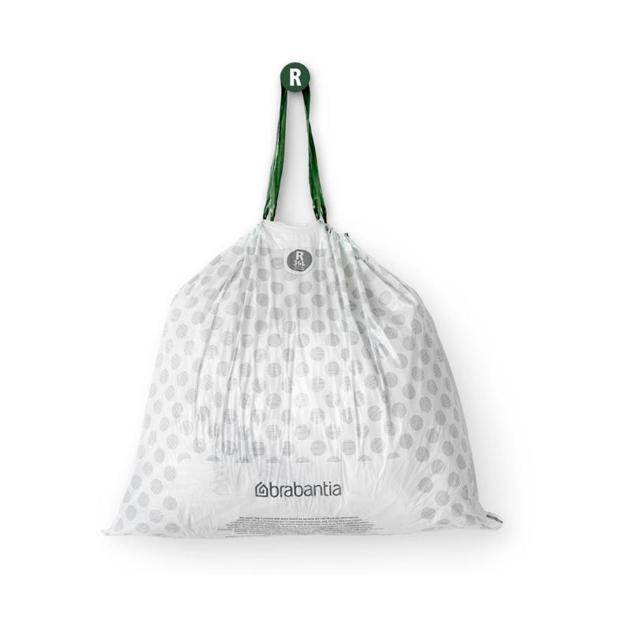Brabantia PerfectFit Bags Code R (36L) Pack of 10 White White